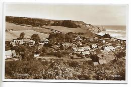 Real Photo Postcard, Sandsend, Topographical View, Coastline, Houses. - Whitby