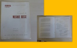 Angoulême 23 Mars 1958 (jour De Votre Naissance) Concert MUSIQUE RUSSE UFOLEA, Programme Ref 1570 ; L08 - Programas