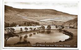 Real Photo Postcard, Glossop, View Of Mossey Lea From Shire Hill, Topographical Landscape. - Derbyshire