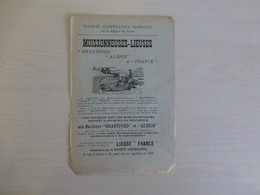 Coop Agricole Du Nord : Moissonneuse-lieuse Brantford, Albion Et France, Vers 1900, PUB Originale Ref 1576  ; PAP 10 - Advertising