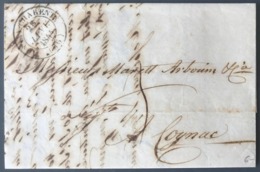 France 1844 Sur Lettre De Tonnay Charente - Taxe 3 Décimes - (B1921) - 1801-1848: Précurseurs XIX