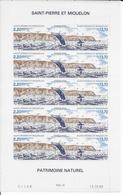 SPM - 1988 - NATURE / OISEAUX ... - FEUILLE COMPLETE TRIPTYQUE YVERT N°495A **  MNH - COTE = 46++ EUR - Ungebraucht