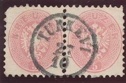 1864. Typography 2x5kr Stamps With Embossed Printing, TURKEVI - ...-1867 Vorphilatelie