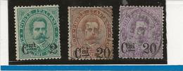 TIMBRES N° 52 Neuf Charniere + N° 53 ET 54 Obliterés -ANNEE 1890-91 -COTE : 68 € - Oblitérés