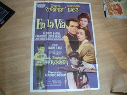 ARGENTINE. VIEILLE AFFICHE DE CINEMA. 1959. EN LA VIA D ALBERTO DU BOIS CINEMATOGRAFICA - Cinéma & Théatre