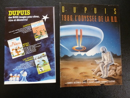 Catalogues Dupuis 1981 + 1986 - Agendas