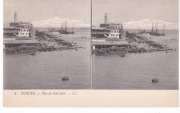 EGYPTE(PORT SAID) PHARE(CARTE STEREO) - Port Said