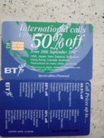 GB UK LOT 2 CARDS CARTE A PUCE CHIP CARD INTERNATIONAL CALLS 50% OFF 10£ UT - BT Allgemeine