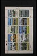 BRITISH WEST INDIES  1970's To 1990's.  RAILWAYS & LOCOMOTIVES. An All Different, Never Hinged Mint Collection Of Stamps - Otros & Sin Clasificación