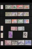 BRITISH COMMONWEALTH ISLANDS  MINT & USED ACCUMULATION On Stock Pages, We Note Bermuda 1935 Silver Jubilee Set Mint, QEI - Other & Unclassified