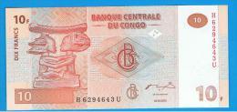CONGO - 10 Francs 2003 SC P-93 - République Du Congo (Congo-Brazzaville)