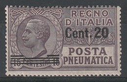ITALIE - Poste Pneumatique  N°7 ** (1924-25) - Pneumatic Mail