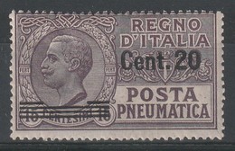 ITALIE - Poste Pneumatique  N°7 ** (1924-25) - Correo Neumático