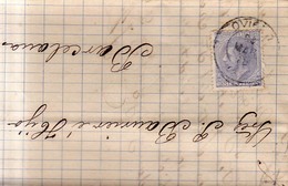 Año 1879 Edifil 204 Sello 25 C De Alfonso XII Carta  Matasellos Oviedo , J . Gomez E Hijos - Storia Postale