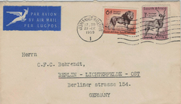 Johannesburg 1959 - Löwe Antilope - Airmail