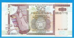 BURUNDI - 50 Francs 2007 SC  P-36 - Burundi