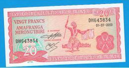 BURUNDI - 20 Francs 2003 SC  P-27 - Burundi