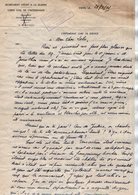 VP17.074  MILITARIA - Guerre 39 / 45 - Lettre De G.BERTRAND Intendant Militaire / Intendance Des Corps De Troupe à DIJON - Documents