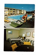 NORTH BAY, Ontario, Canada, 2 Views Of Pinewood Park Motor Inn, Old Chrome Postcard - North Bay