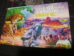 BRAZIL   INDUCTIVE CARDS  PUZZLE 8 CARDS    ** 1663 ** - Brésil