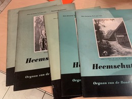HEEMSCHUT - Heemkunde Nederland - Tijdschrift - 5 Nummers 1956-1959 - Antique