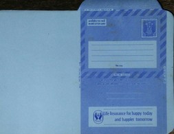 Insurance, Finance, Advertisement, Advertised Postal Stationary, Inland Letter Sheet, ILC,India, - Inland Letter Cards