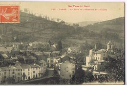 VABRE - Le Tarn (2° Série) La Tour De L'Horloge Et L'Eglise - Circulée - Scans Recto Verso - Vabre