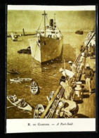 Port Said - Bateau CARGO Mixte   - Coupure De Presse (illustration) De 1910 - Autres & Non Classés