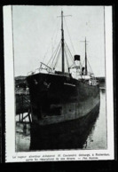 ROTTERDAM   Cargo Grec " Ekaterina Goulandris  Aikaterini M. Couloudris" -  Coupure De Presse (encadré Photo) De 1928 - Autres & Non Classés