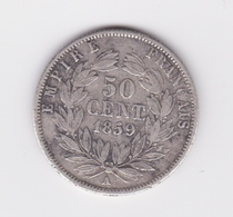 50 Centimes 1859 A Napoléon III TTB - 50 Centimes