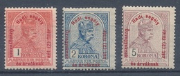 1915. Military Aid (II.) 1K, 2K, 5K - Unused Stamps