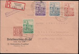 SBZ Leipziger Messe Satzbrief Mit 162-165 21.5.46 - Einschreiben ! - Storia Postale