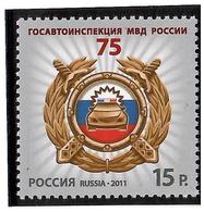 Russia 2011 . Russian Traffic Police (GAI) - 75. 1v: 15.     Michel # 1727 - Neufs