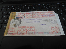 VIA PAN AIR 18 OUT 1934 TARIF RECOMMANDE 5600 REIS AVEC ARRIVEE FRANCE - Airmail (Private Companies)