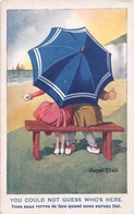 ¤¤  -   Illustrateur " DONALD MAC-GILL "  -  Un Couple Sur Un Banc  -  Parapluie    -   ¤¤ - Mc Gill, Donald