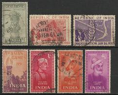 Inde 1947-52  7 Val Oblitéré - Gebraucht