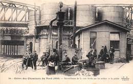 GREVE DES CHEMINOTS DU NORD 1910, SURVEILLANCE DE LA VOIE FERREE PAR LES SOLDATS ET LA POLICE - Pariser Métro, Bahnhöfe