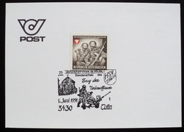 1991 Austria Osterreich Postmark Flamme Antiaircraft Battery Batterie Cannon Canon Kanone Artillery Artillerie Gun - Andere & Zonder Classificatie