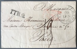 Allemagne, Lettre De FRANKFURT 1830 Pour Paris - TTR.2 - (C1249) - Préphilatélie