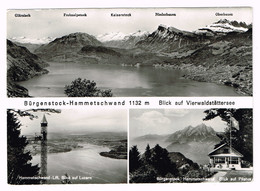 XW 1530 Hammetschwand Burgenstock - Blick Auf Vierwaldstattersee / Viaggiata 1968 - Sonstige & Ohne Zuordnung