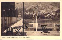 73 - LE BOURGET DU LAC :  La Plage - CPSM Sépia Village (4.570 Habitants ) Format CPA - Savoie - Le Bourget Du Lac