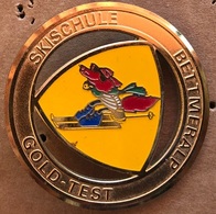 ATTENTION C'EST UNE BROCHE - SKI ALPIN - GOLD TEST - OR - BETTMERALP -  SUISSE - SCHWEIZ - SWITZERLAND - SVIZZERA - Sports D'hiver