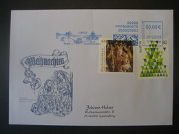 Österreich- Christkindl 26.12.2015 Automatenwerbestempel Schmuckkuvert - Lettres & Documents