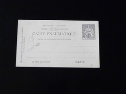 CARTE PNEUMATIQUE    30 F     TYPE CHAPLAIN - Pneumatiques