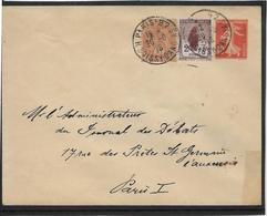 France N°138 Entier & N°148, 109 - 1918 Enveloppe Consolidée - Postal Rates