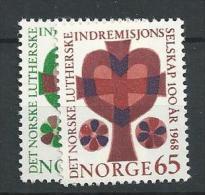 1968 MNH Norwegen, Mission, Postfris - Unused Stamps