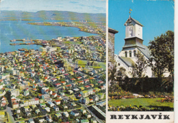 Delcampe - 87098- REYKJAVIK- PANORAMA, LUTHERAN CATHEDRAL - Island