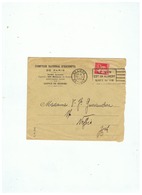 COMPTOIR NATIONAL D'ESCOMPTE à BEZIERS (HERAULT)  ) Pour NEFFIES (HERAULT ) 1934 TIMBRE PERFORE C N - Storia Postale