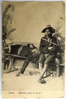 C. P. A. : GUATEMALA : Indios "Mientras Pasa La Mona !", Sello In 1913 - Guatemala