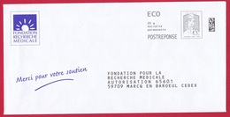 5047 PAP – Post Réponse Marianne De Cappa Et Kawena ECOPLI – Fondation Recherche Médicale  – 142064 (5047) - Prêts-à-poster:Answer/Ciappa-Kavena